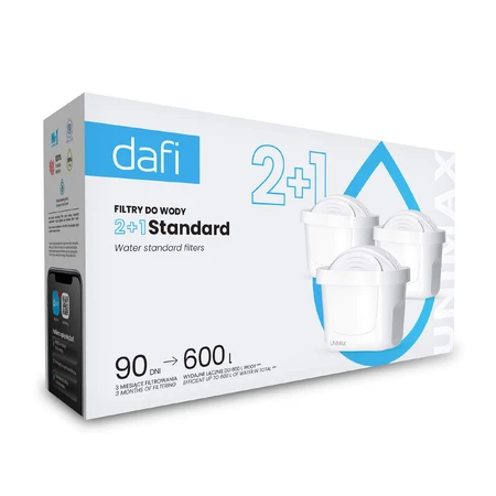 Dafi Unimax, pitcher filter, 3 pieces