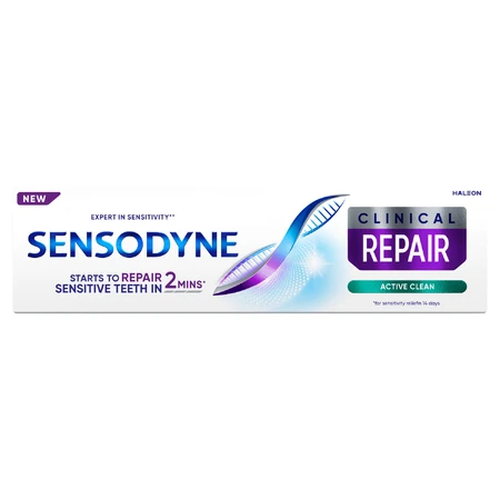 Sensodyne Clinical Repair Active Clean dentifricio per denti ipersensibili, 75 ml