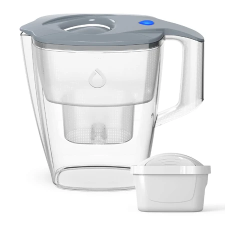 Dafi Mila Led, Filterkanne, Stahl, 3 l + Unimax-Filter, 1 Stück