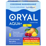 Oryal Aqua+ Gemengde smaken, suikervrij, 14 sachets