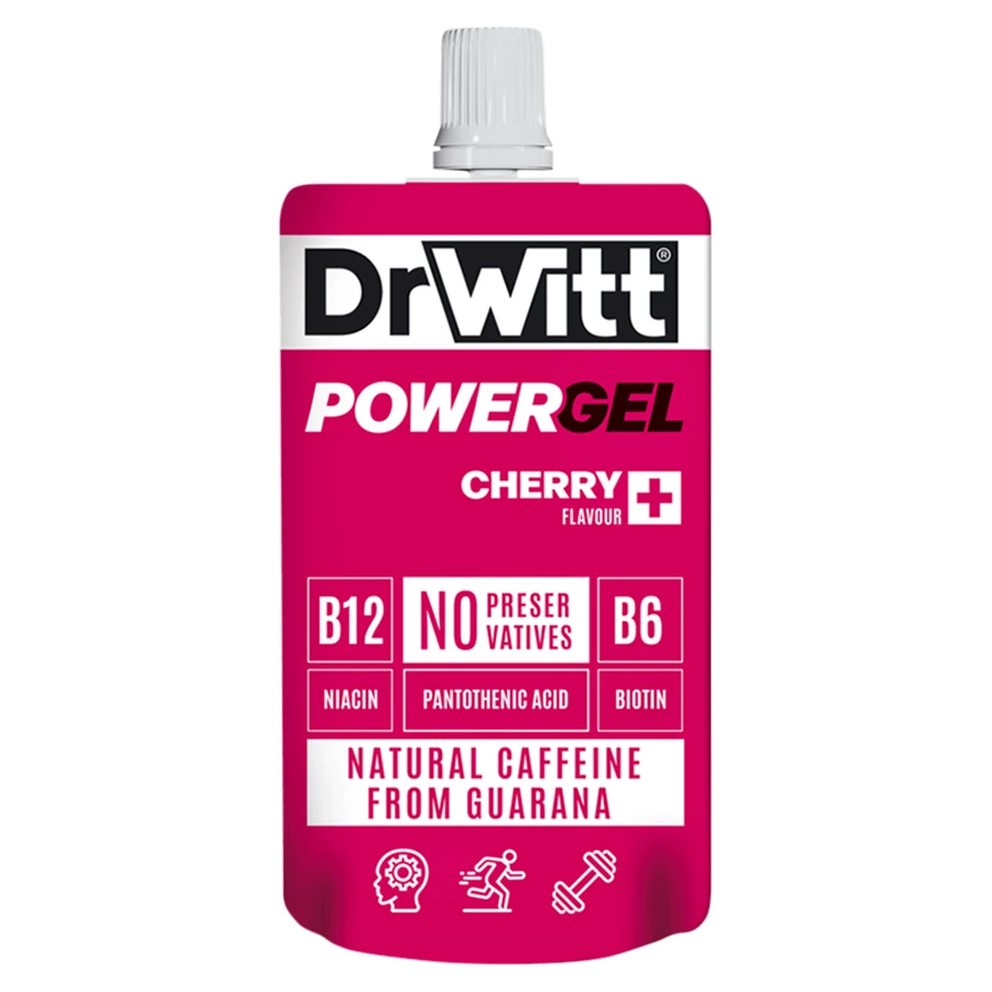 DrWitt Powergel, energy gel, cherry, 100 g