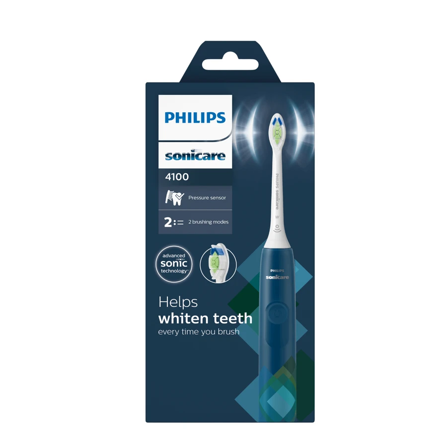 Philips Sonicare 4100-serie elektrische tandenborstel, Blauw, HX3689/42, Philips