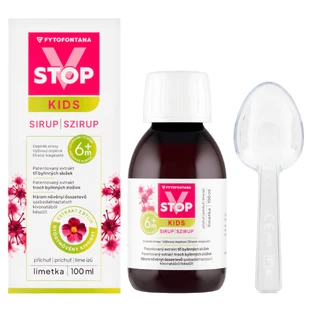 Fytofontana V-Stop Kids 6m+, siroop voor kinderen vanaf 6 maanden, limoensmaak, 100 ml