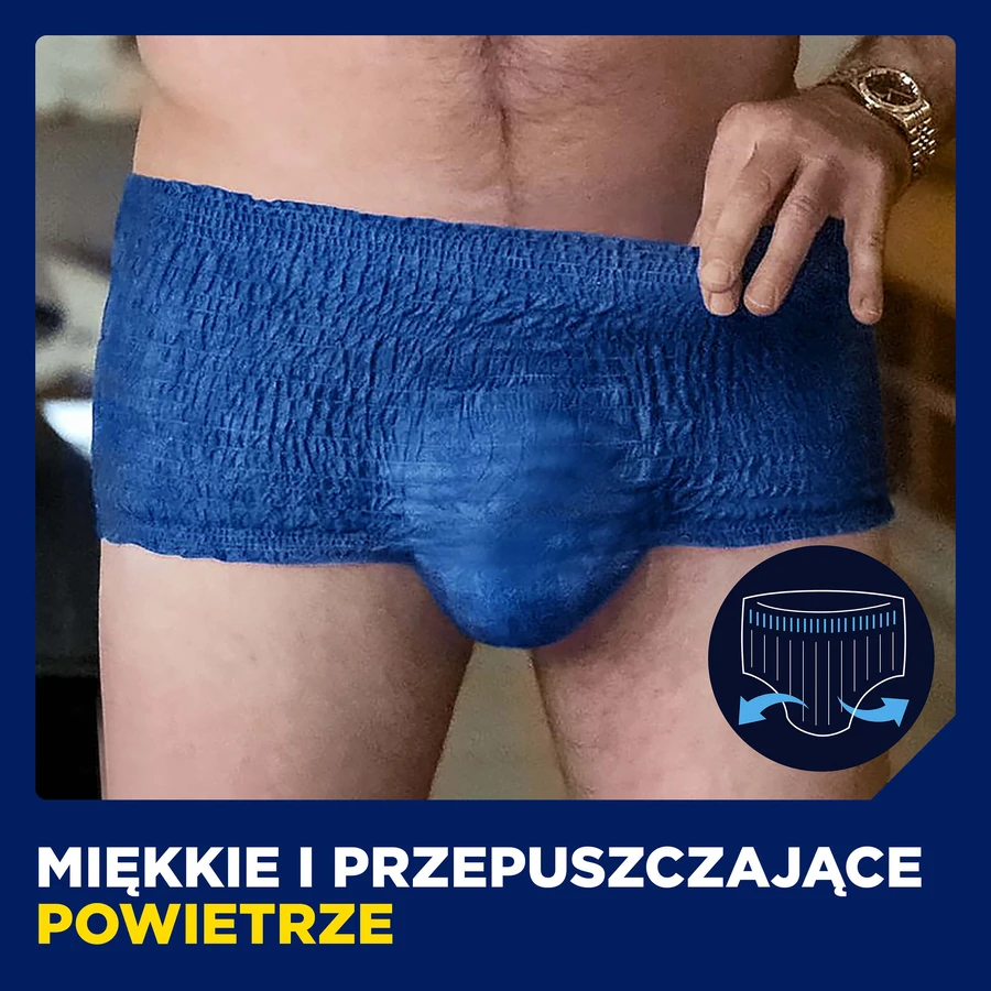 Tena Men Active Fit Pants set, absorbent panties, size L/XL, 95-130 cm, Plus, 2 x 30 pieces