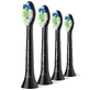 Philips, vervangende opzetborstels voor Sonicare W2 Optimal White sonische tandenborstel, zwart, 4 stuks