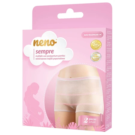 Neno Sempre, wiederverwendbare postnatale Höschen, Größe M, 2 Stück