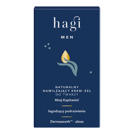 Hagi Ahoj Kapitan, feuchtigkeitsspendendes Gesichtscreme-Gel für Männer, 50 ml