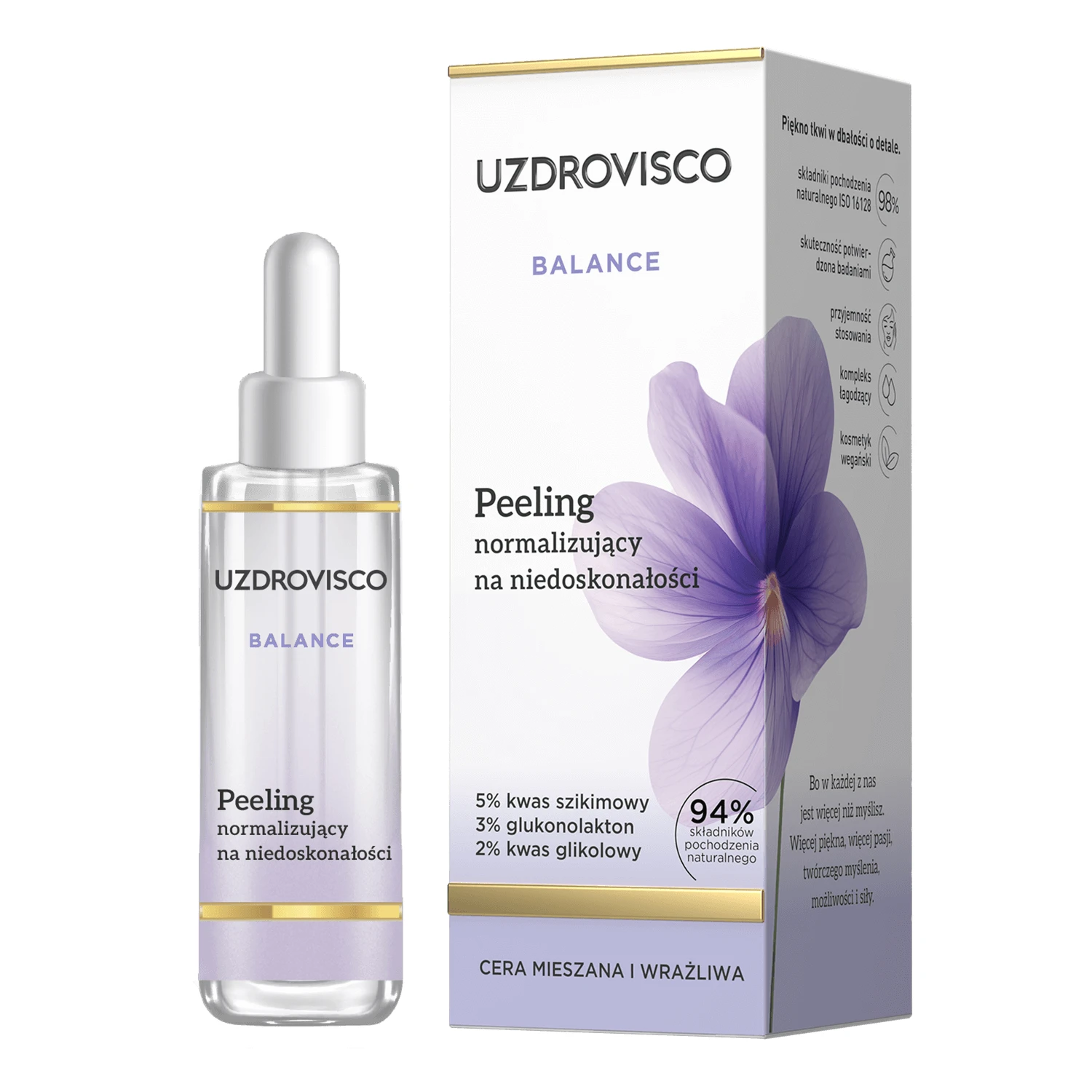 Uzdrovisco Balance, normaliserende scrub voor onvolkomenheden, 30 ml