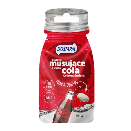 Dosfarm Verfrissende Dragees met vitamine C, cola, citroen en muntsmaak, 16 g