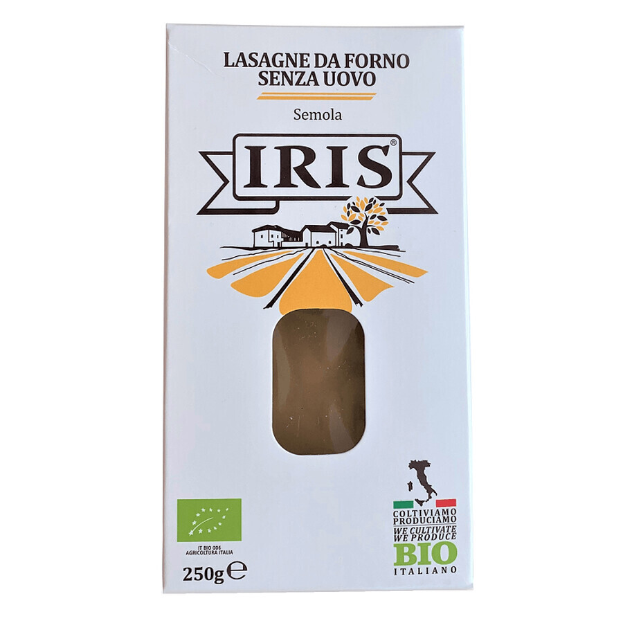 Hard wheat lasagna pasta, 250 gr, Iris