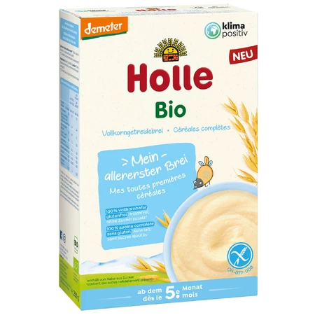 Holle haverpap Bio, zuivelvrij, glutenvrij, vanaf 5 maanden, 250 g