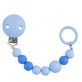 Siliconen fopspeenketting, + 3 maanden, Blauw, 1 stuk, Baby Nova