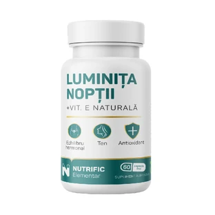 Brillo Nocturno con Vitamina E, 60 cápsulas blandas, Nutrific