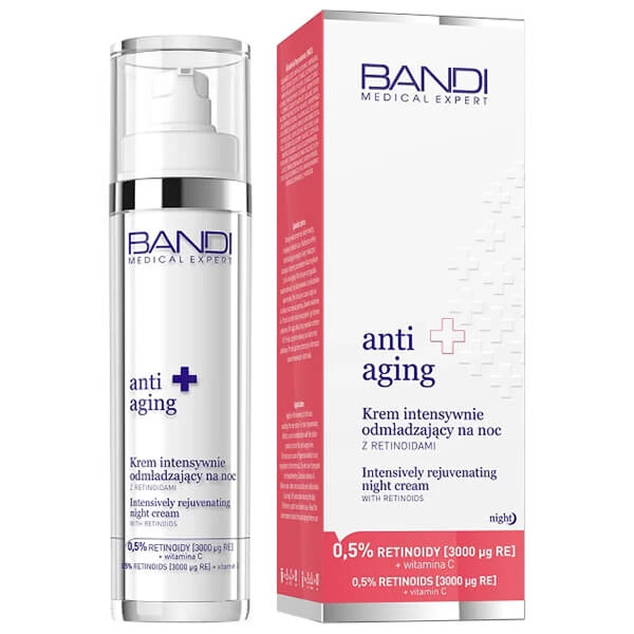 Bandi Medical Expert Anti-Aging, krem intensywnie odmładzający na noc z retinoidami, 50 ml: ceny i cechy