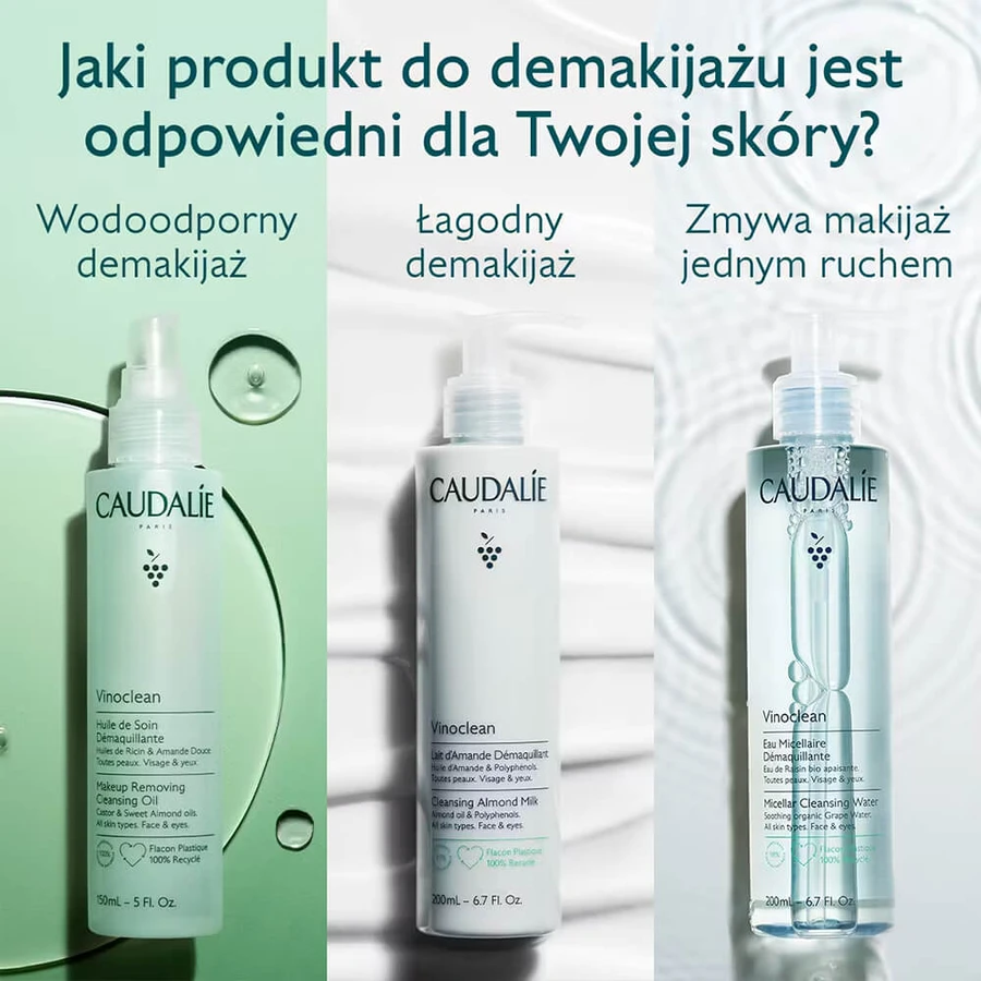 Caudalie Vinoclean, Mandel-Make-up-Entferner-Milch, 200 ml