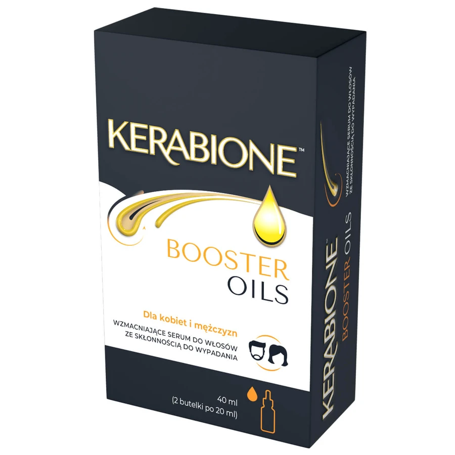 Kerabione Booster Oils, versterkend serum voor haar dat de neiging heeft uit te vallen, 2 x 20 ml