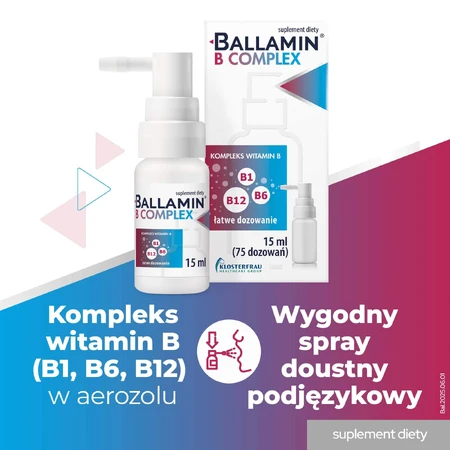 Ballamin B Complex, sublingual spray, 15 ml