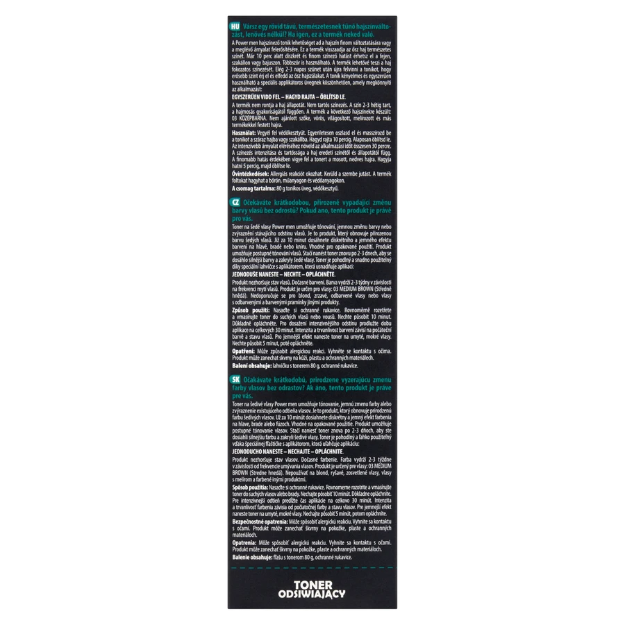 Joanna Power Men, ontlakkende toner, 03 medium bruin, 80 g