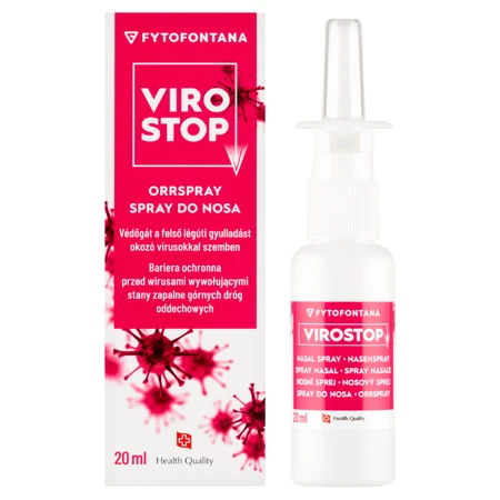 Fytofontana ViroStop, neusspray voor bescherming tegen virussen die ontsteking van de bovenste luchtwegen veroorzaken, 20 ml