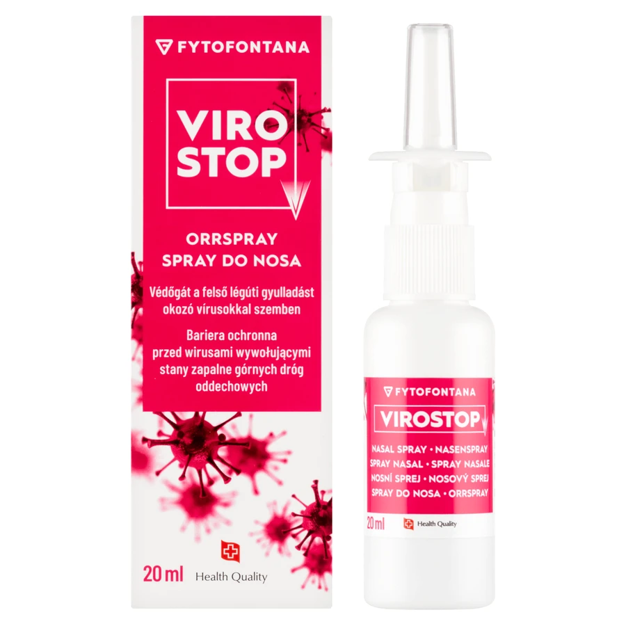 Fytofontana ViroStop, neusspray voor bescherming tegen virussen die ontsteking van de bovenste luchtwegen veroorzaken, 20 ml