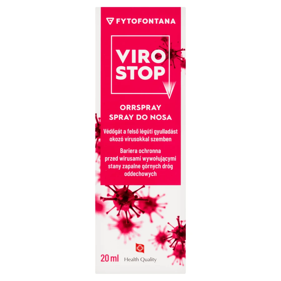 Fytofontana ViroStop, neusspray voor bescherming tegen virussen die ontsteking van de bovenste luchtwegen veroorzaken, 20 ml