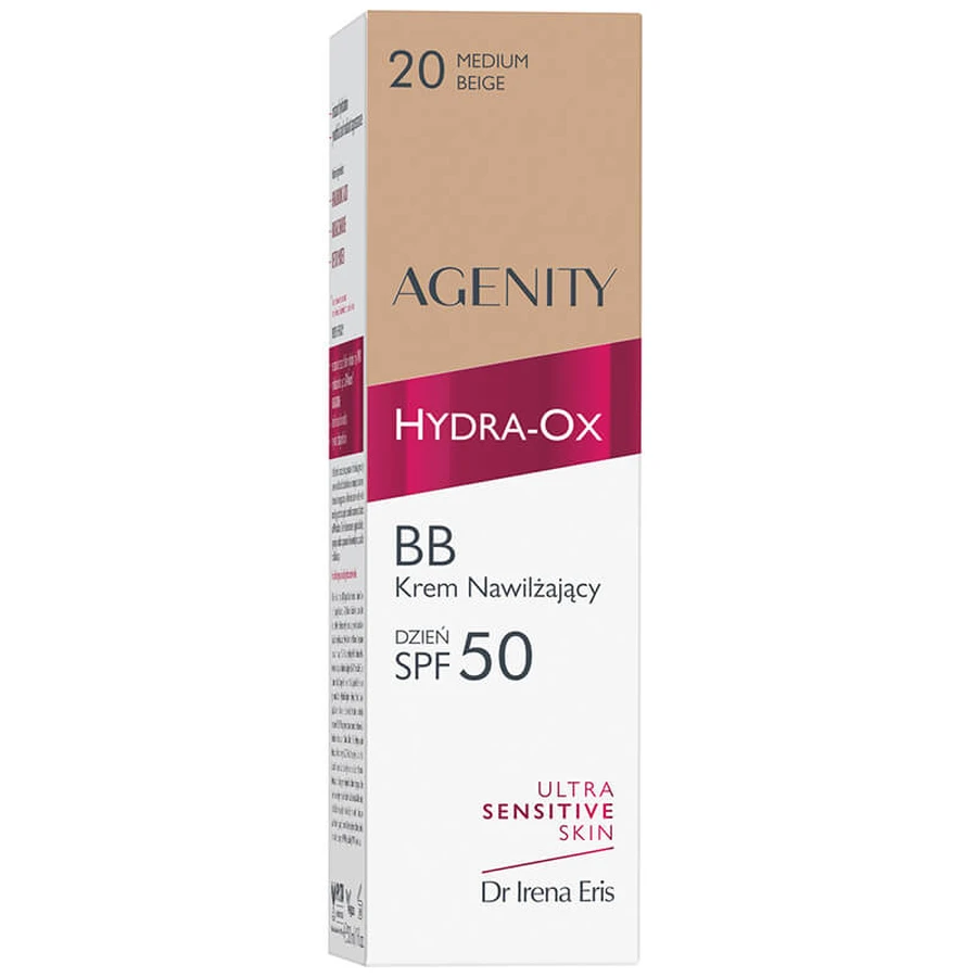 Agenity Hydra-Ox, feuchtigkeitsspendende BB-Creme, SPF 50, 20 mittelbeige, 30 ml