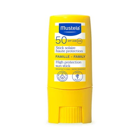 Mustela Sun Fun In The Sun Travel Pack, sunscreen milk, SPF 50, 40 ml + sunscreen stick, SPF 50, 9 ml