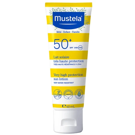 Mustela Sun Fun In The Sun Travel Pack, sunscreen milk, SPF 50, 40 ml + sunscreen stick, SPF 50, 9 ml