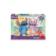 Puzzel XL Stitch en Angel op het strand, 5 jaar+, 100 stukjes, Dino