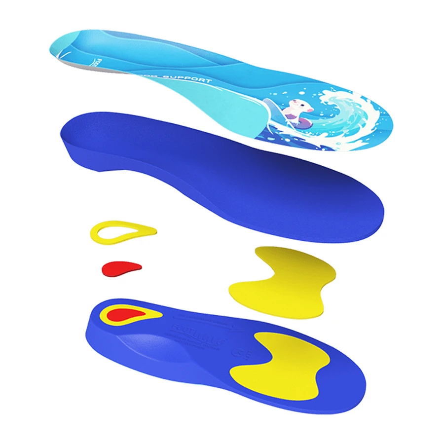 FootWave Kids Supi, orthotic insoles, functional valgus of the feet and knees, flat feet, Small Kids, 30-31, 1 pair