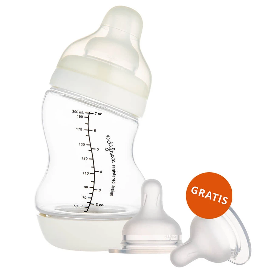 Canpol Baby's, S-Shape anti-colic fles, wijde opening, PP, 24/201, 200 ml + siliconen speen voor S-Shape XL fles, snel/voeding, 59/894, vanaf 9 maanden, 2 stuks gratis
