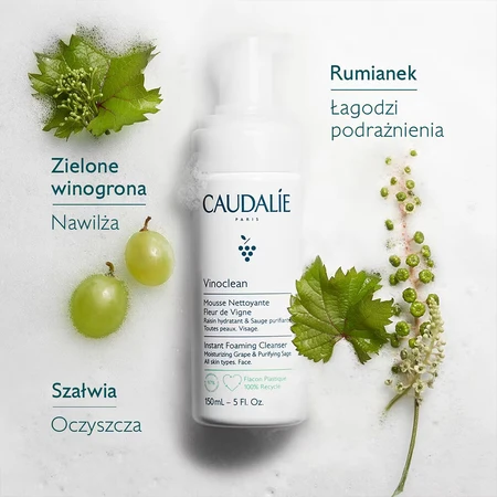 Caudalie Vinoclean, reinigingsschuim, 50 ml