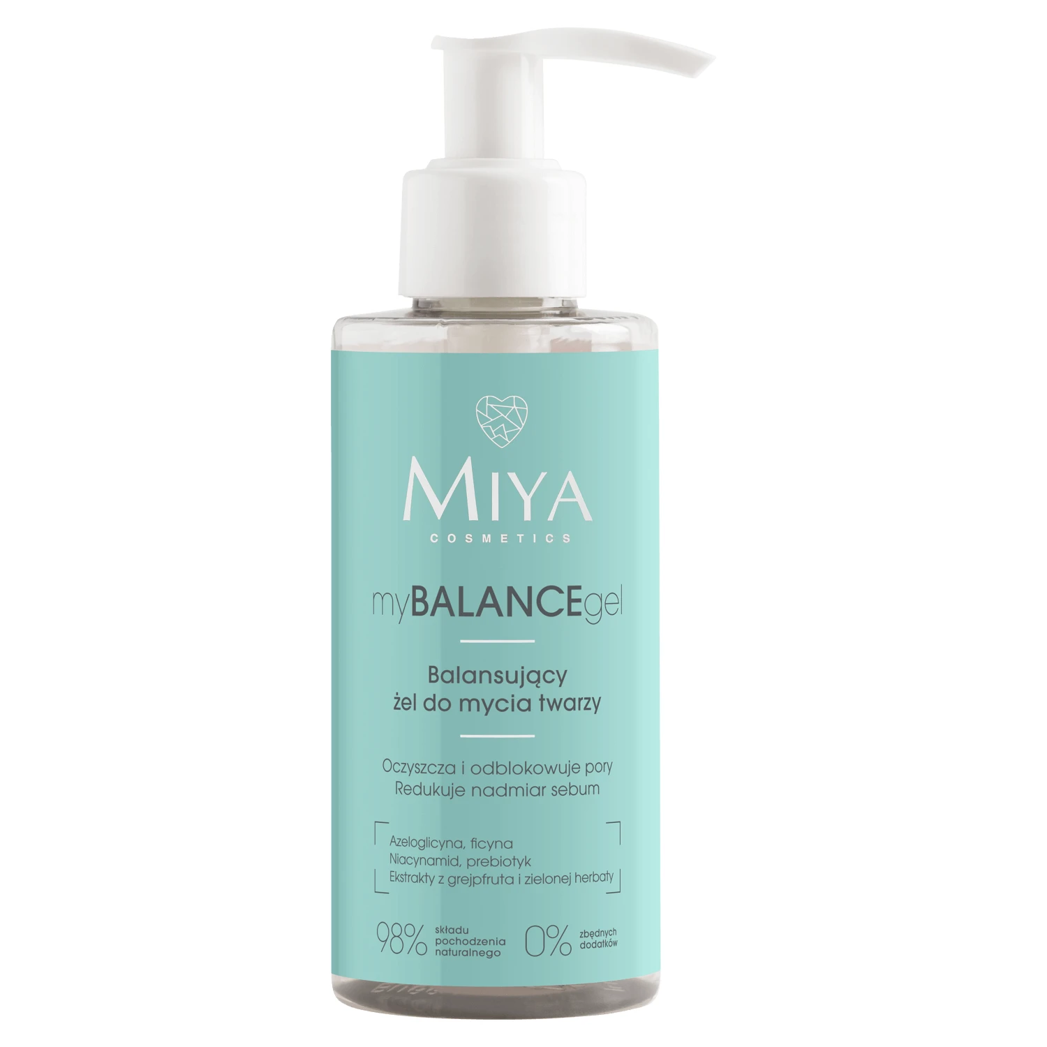 Miya myBALANCEgel, balancerende gezichtsreinigingsgel, 140 ml