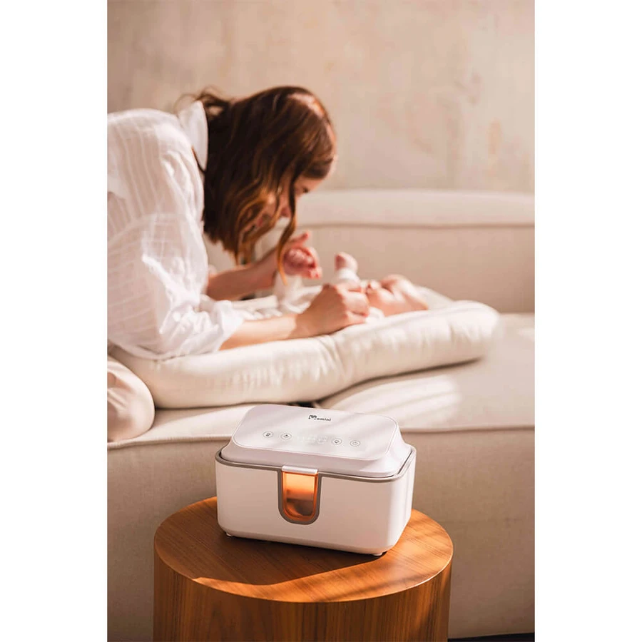 Momini WarmWipes, scalda salviette umidificate con sterilizzatore a raggi UV