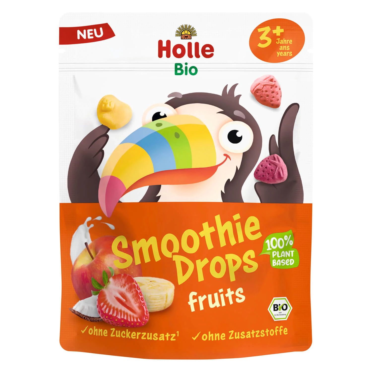 Holle Bio gevriesdroogde fruitmix, Smothie Drops, vanaf 3 jaar, 15 g