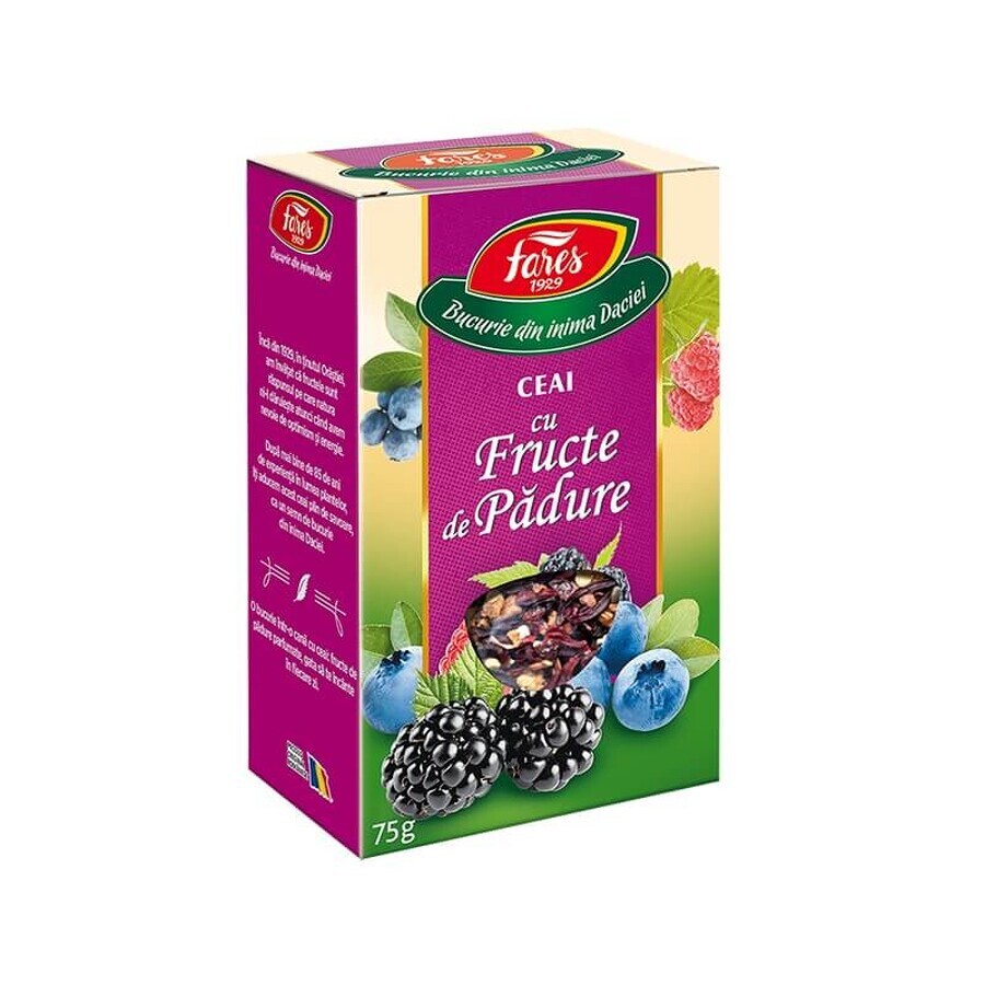 Tè aromatizzato ai frutti di bosco, 75 g, Fares