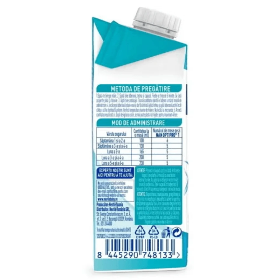 Vloeibare startmelk Optipro 1, 200 ml, 200 ml, Nestle