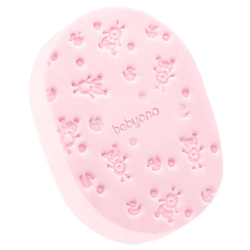 BabyOno badspons voor baby's en kinderen, roze, 1 stuk