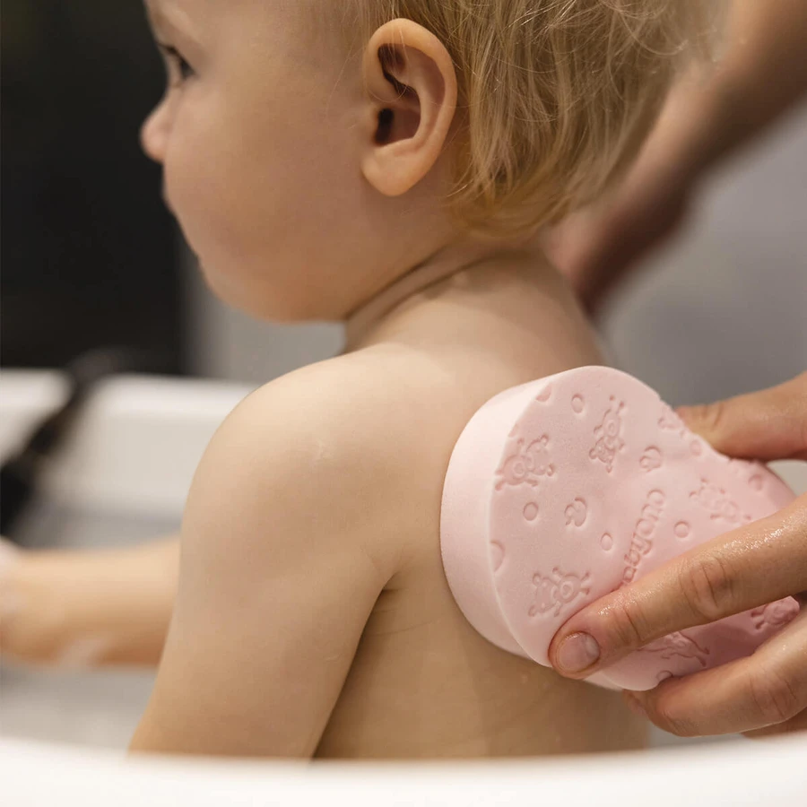 BabyOno Badeschwamm für Säuglinge und Kinder, rosa, 1 Stück