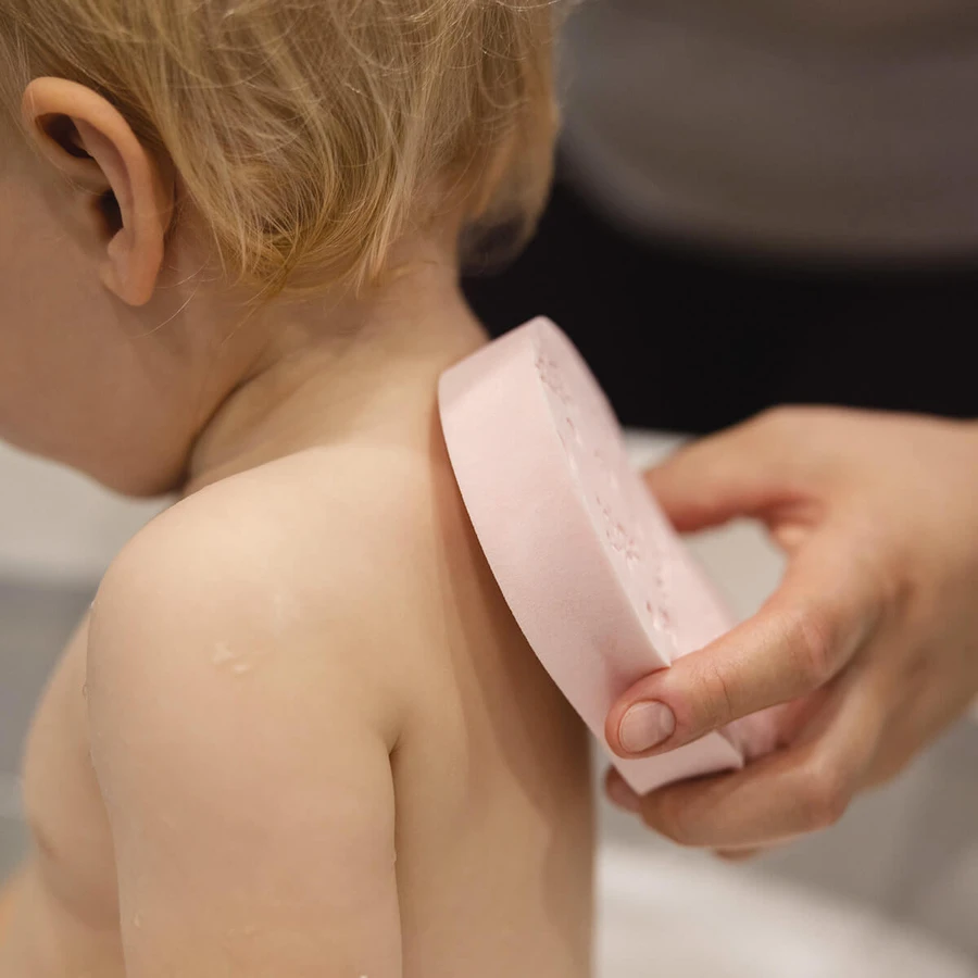 BabyOno Badeschwamm für Säuglinge und Kinder, rosa, 1 Stück