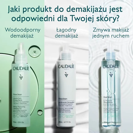 Caudalie Vinoclean, almond makeup remover milk, 400 ml