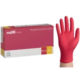 EasyCare Nitrile, Nitrilhandschuhe, unsteril, puderfrei, Himbeere, Größe M, 100 Stück