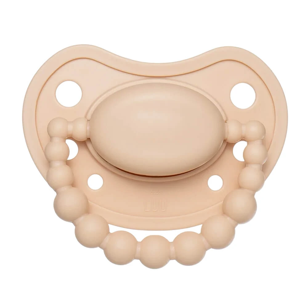 Luu Kids, fopspeen, positioneren, silicone, Cookie Beige, 0-3 maanden, 1 stuk