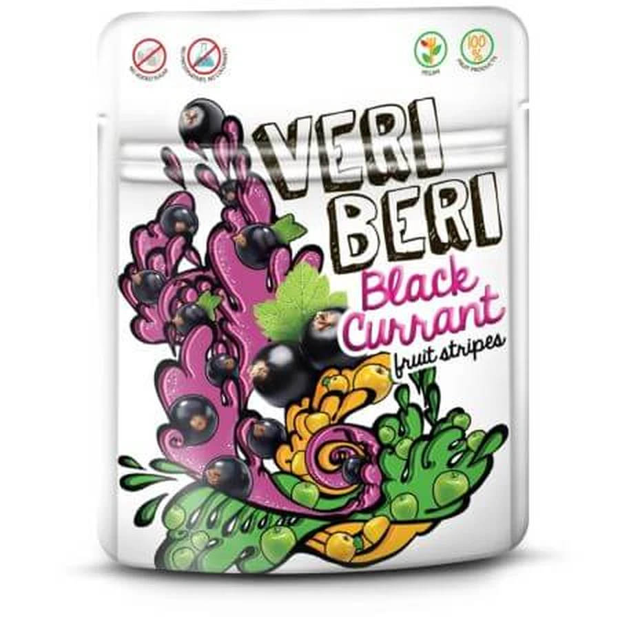 Vruchtengelei met zwarte bessensmaak, 50 g, Veri Beri Bieren