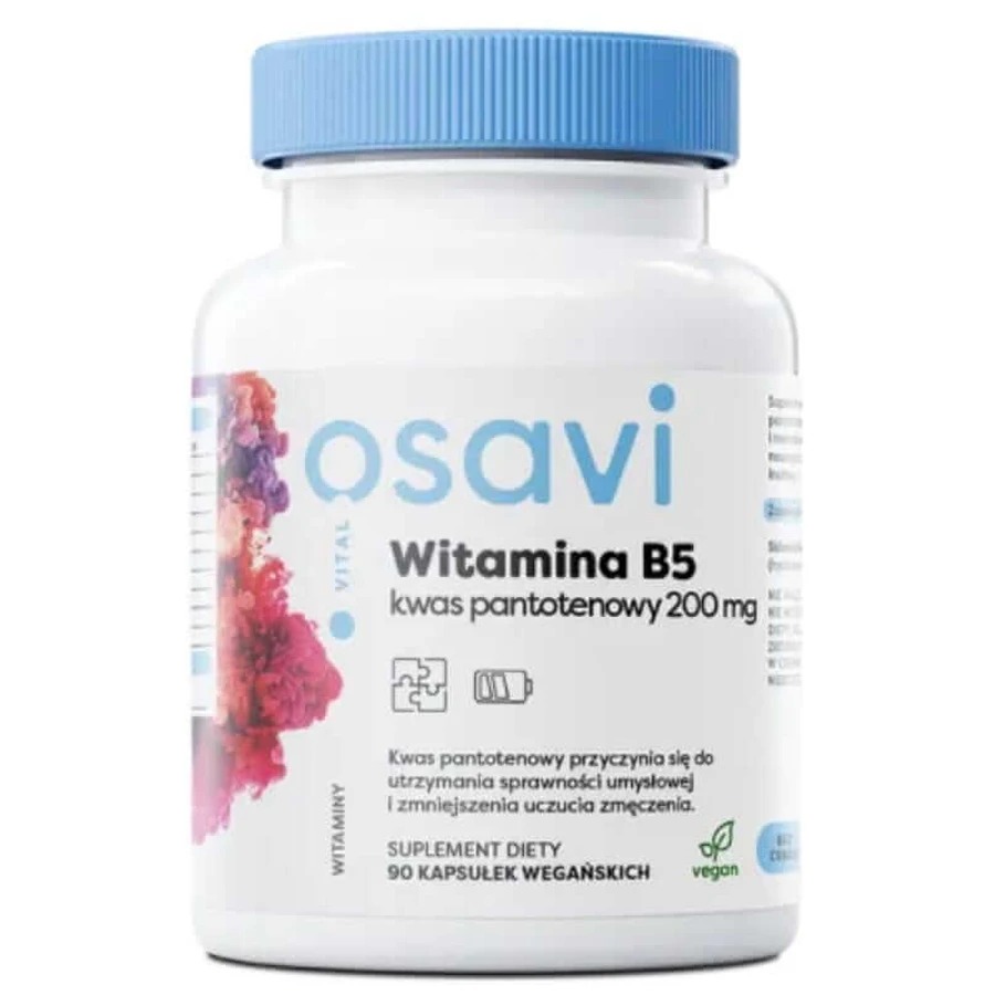 Osavi Vitamin B5 Pantothensäure 90 Kapseln