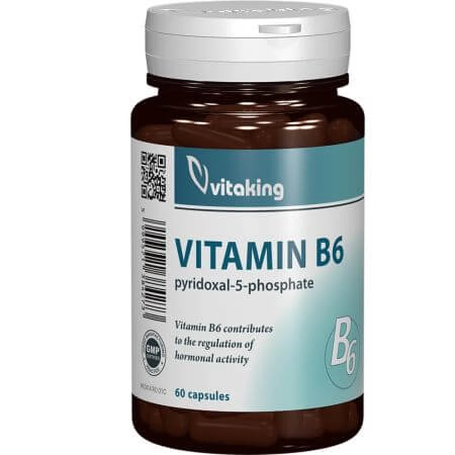 Vitamine B6, 60 capsules, Vitaking