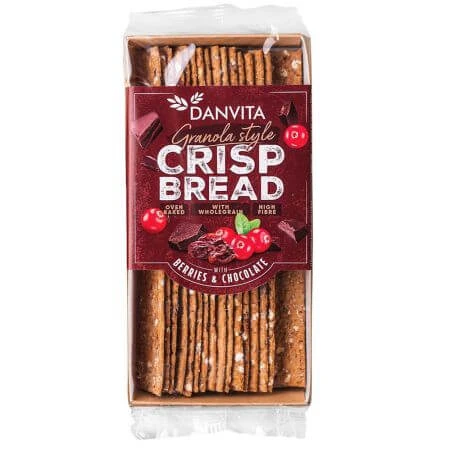 Knapperig brood met bessen en chocolade, 130 g, Danvita