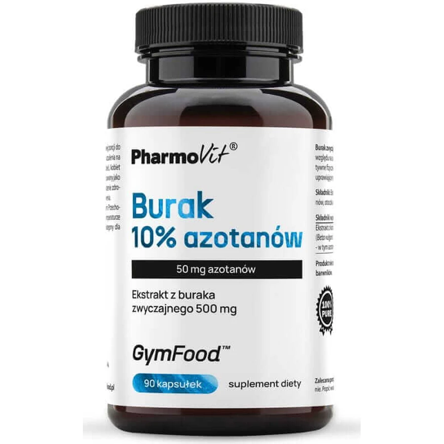 Rode biet 10% nitraat 90 caps GymFood Pharmovit