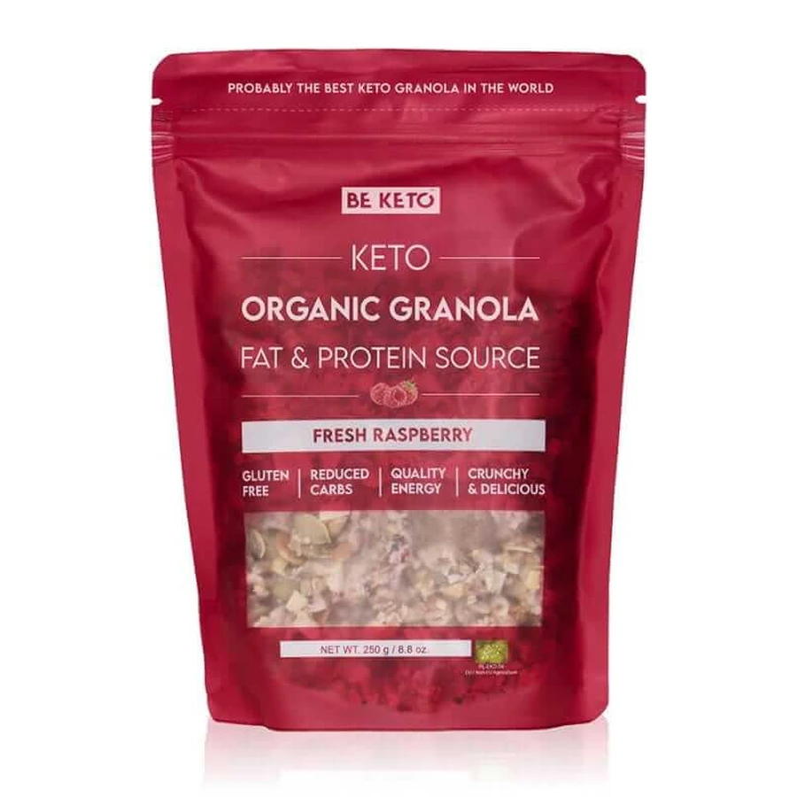 BIO Keto Granola - Świeża malina 250 g BeKeto: ceny i cechy