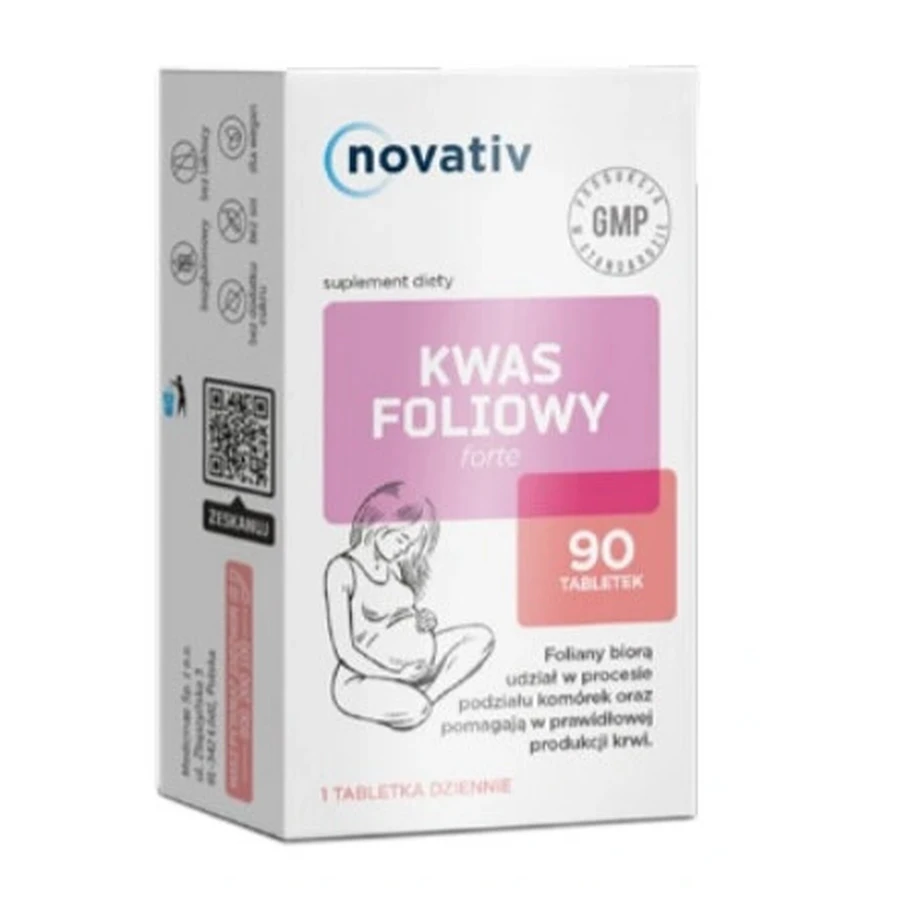 Novativ Folsäure Forte, 90 Tabletten